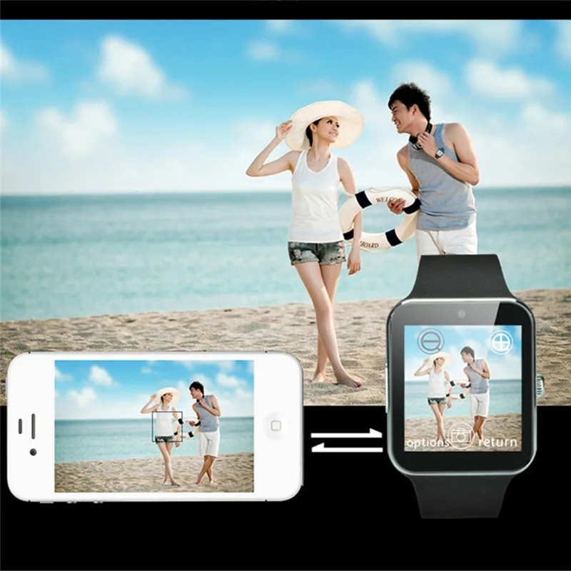 Умные часы GT08 для мужчин и женщин наручные умные с Bluetooth поддержка SIM/TF карт