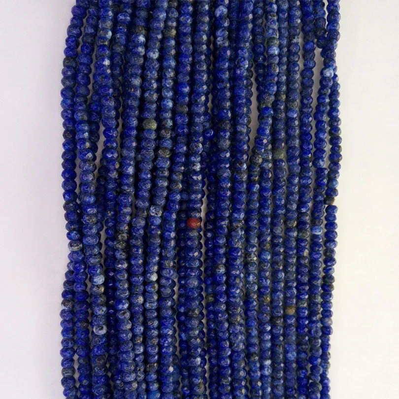 Natural Lapis Lazuli Faceted Rondelle Beads 3*4mm Small Faceted Round Beads Wholesale Price Handmade DIY Flat Round Dye Stones
Natural Lapis Lazuli Faceted Rondelle Beads 3*4mm Small Faceted Round Beads Wholesale Price Handmade DIY Flat Round Dye Stones