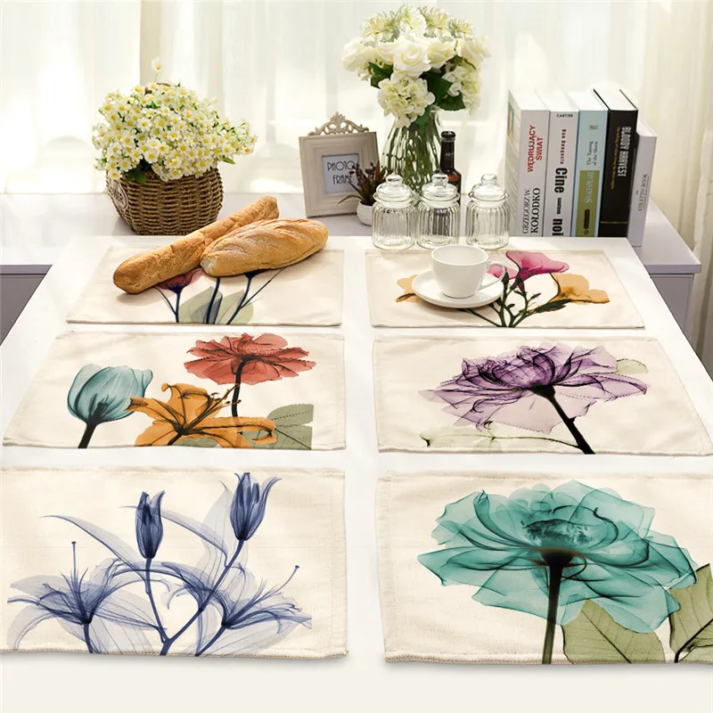 1Pcs Flower Pattern Kitchen Placemat Dining Table Mat Drink Coaster Cotton Linen Pads Bowl Cup Mats 42*32cm Home Decor MP0017
1Pcs Flower Pattern Kitchen Placemat Dining Table Mat Drink Coaster Cotton Linen Pads Bowl Cup Mats 42*32cm Home Decor MP0017
