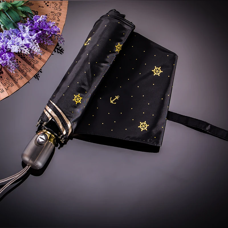 TTK Free shipping creative anchor antomatic umbrella women fashion cute female parasol three folding umbrella paraguas for lady
TTK Free shipping creative anchor antomatic umbrella women fashion cute female parasol three folding umbrella paraguas for lady