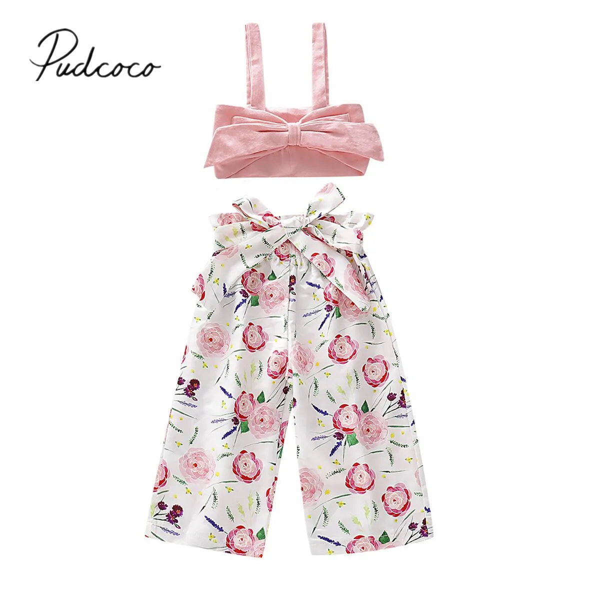 2019 Baby Summer Clothing 0-5Y Infant Baby Girl Kids Floral Clothes Sets Sleeveless T shirt Vest Sash Pants 2PCS Outfits Clothes
2019 Baby Summer Clothing 0-5Y Infant Baby Girl Kids Floral Clothes Sets Sleeveless T shirt Vest Sash Pants 2PCS Outfits Clothes