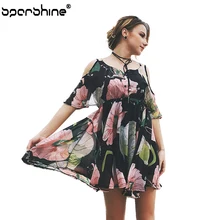 Women 2018 New Chiffon Print Dress Summer V-Neck Printing Knee-Length Loose Beach Hot Sales Plus Size XL Short Sleeve Sexy 
Women 2018 New Chiffon Print Dress Summer V-Neck Printing Knee-Length Loose Beach Hot Sales Plus Size XL Short Sleeve Sexy