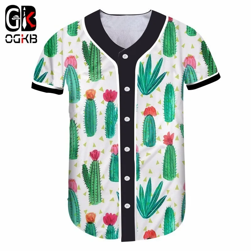 OGKB 2018 Summer New Arrival Man/womans Tops 3d Plant Cacti Baseball Shirt Casual Short Sleeve Tshirt Harajuku Hiphop 5xl
OGKB 2018 Summer New Arrival Man/womans Tops 3d Plant Cacti Baseball Shirt Casual Short Sleeve Tshirt Harajuku Hiphop 5xl