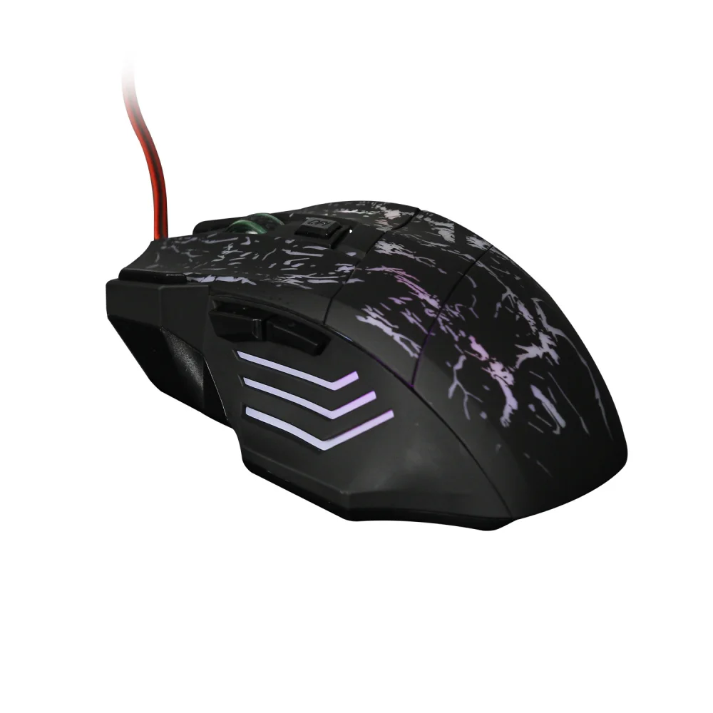 Crack Glows Wired Gaming Mouse 5600DPI Adjustable 7 Buttons Cable USB LED Optical Gamer Mouse for PC Computer Laptop Mice