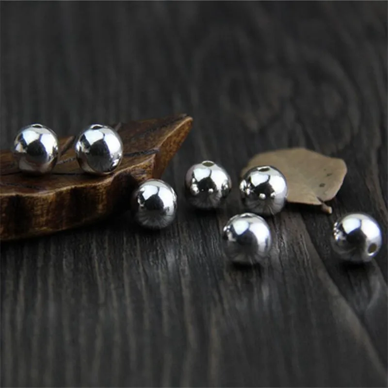 925 Sterling Silver Beads For Jewelry Making Round Beads 2/2.5/3/4/5/6/7/8/10/12/14/16mm Spacer Bead For Jewelry DIY
925 Sterling Silver Beads For Jewelry Making Round Beads 2/2.5/3/4/5/6/7/8/10/12/14/16mm Spacer Bead For Jewelry DIY