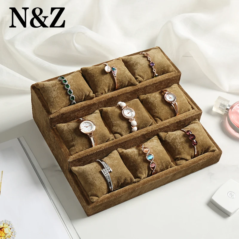 N&Z 3 Layer Jewelry Display Tray Watch/Bracelet/Bangle Display Holder Brown Velet Jewelry Box Organizer WSY-18
N&Z 3 Layer Jewelry Display Tray Watch/Bracelet/Bangle Display Holder Brown Velet Jewelry Box Organizer WSY-18