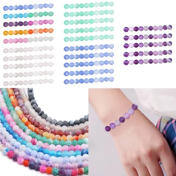 96Pcs 8mm Fashion Ranbow Natural Round Frosted Crackle Agate Gemstone Stone Loose Beads Toys Gifts DIY Bracelet Necklace Making
96Pcs 8mm Fashion Ranbow Natural Round Frosted Crackle Agate Gemstone Stone Loose Beads Toys Gifts DIY Bracelet Necklace Making