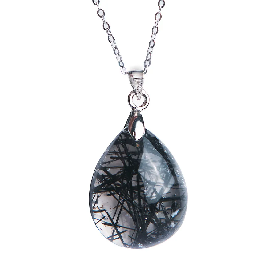 Genuine Natural Titanium Crystal Pendant Natural black Rutilated Quartz Water Drop Stone Bead Gem Pendant Necklace For Women
Genuine Natural Titanium Crystal Pendant Natural black Rutilated Quartz Water Drop Stone Bead Gem Pendant Necklace For Women
