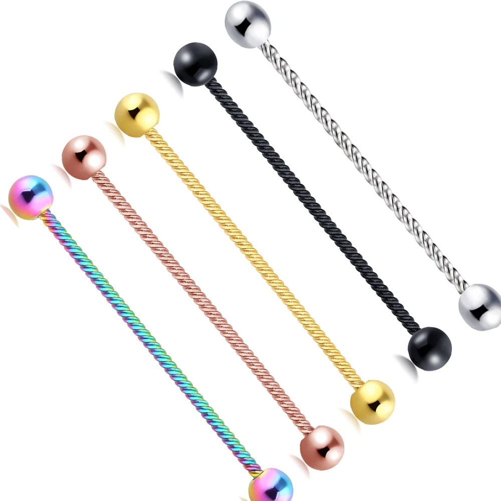 TIANCIFBYJS 14 Gauge Stainless Steel Industrial Piercing Barbell Body Jewelry Screw Cartilage Helix Tragus Earring 100/200pcs
TIANCIFBYJS 14 Gauge Stainless Steel Industrial Piercing Barbell Body Jewelry Screw Cartilage Helix Tragus Earring 100/200pcs