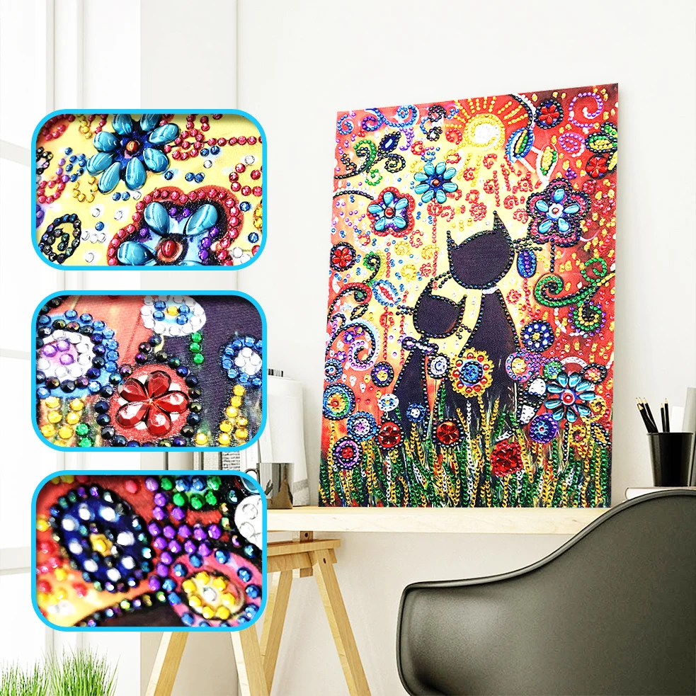 Special Shaped Diamond Painting 2019 new DIY 5D Partial Drill Cross Stitch cat Crystal Rhinestone Of Picture Diamond Embroidery
Special Shaped Diamond Painting 2019 new DIY 5D Partial Drill Cross Stitch cat Crystal Rhinestone Of Picture Diamond Embroidery