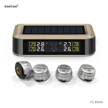 Car Solar Wiressless TPMS Security 4 Pressure Sensor BAR PSI Tire Pressure Monitor System Temperature Monitoring Real Time Alarm
Car Solar Wiressless TPMS Security 4 Pressure Sensor BAR PSI Tire Pressure Monitor System Temperature Monitoring Real Time Alarm