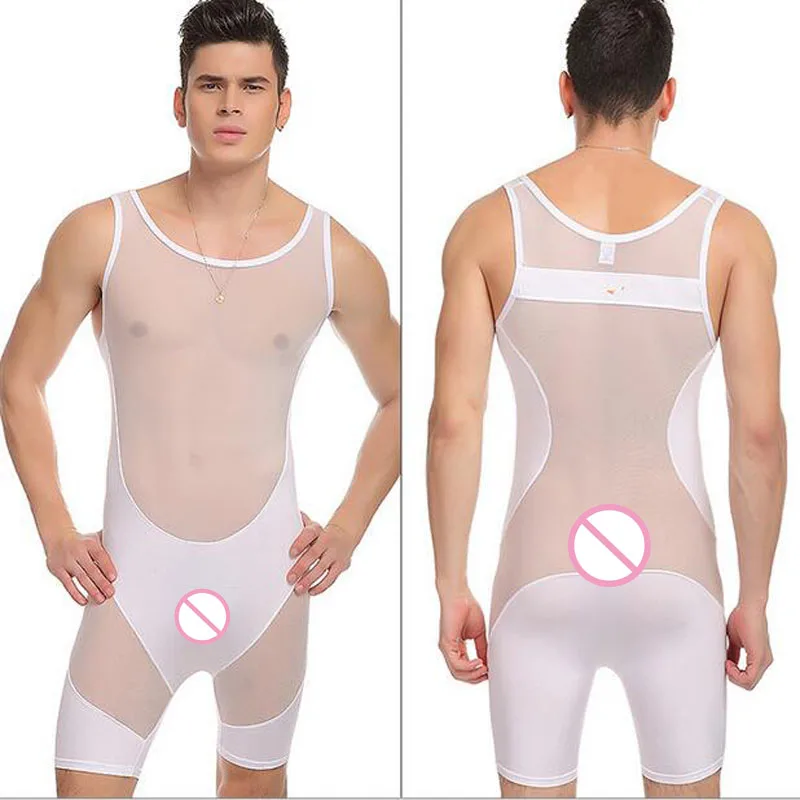 Mens Sexy Mesh Transparen Bodysuit Body Shaping Corset Shapeware Underwear One Piece Ultrathin Jumpsuit Leotard
Mens Sexy Mesh Transparen Bodysuit Body Shaping Corset Shapeware Underwear One Piece Ultrathin Jumpsuit Leotard