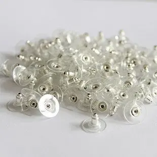 200pcs silver tone Plastic Earring Back Replacement Silver Earring Back Stop 11x6mm
200pcs silver tone Plastic Earring Back Replacement Silver Earring Back Stop 11x6mm