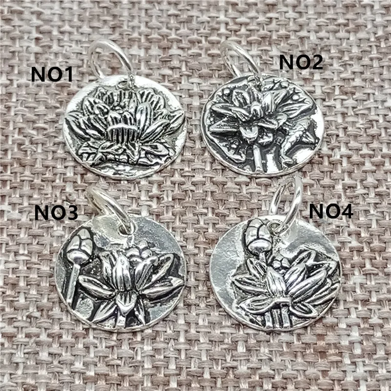 4pcs of 925 Sterling Silver Lotus Disc Charms Yoga Meditation Pendants for Bracelet Necklace
4pcs of 925 Sterling Silver Lotus Disc Charms Yoga Meditation Pendants for Bracelet Necklace