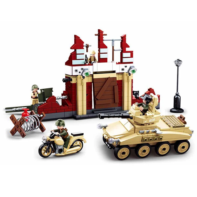 479PCS Military Base Tank Motorcycle Defensive battle Figures Building Block Compatible army Educational toys for chidlren Gift
479PCS Military Base Tank Motorcycle Defensive battle Figures Building Block Compatible army Educational toys for chidlren Gift