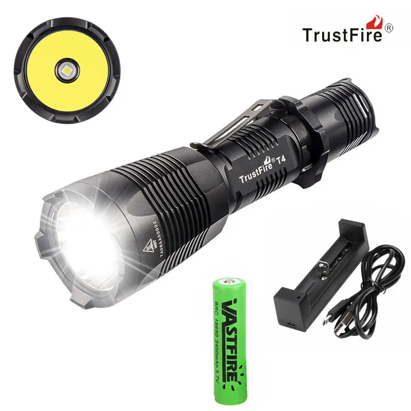 

TrustFire 5 Mode Portable 1000Lm T4 LED Flashlight Outdoor Camping Powerful Led Flashlight Waterproof