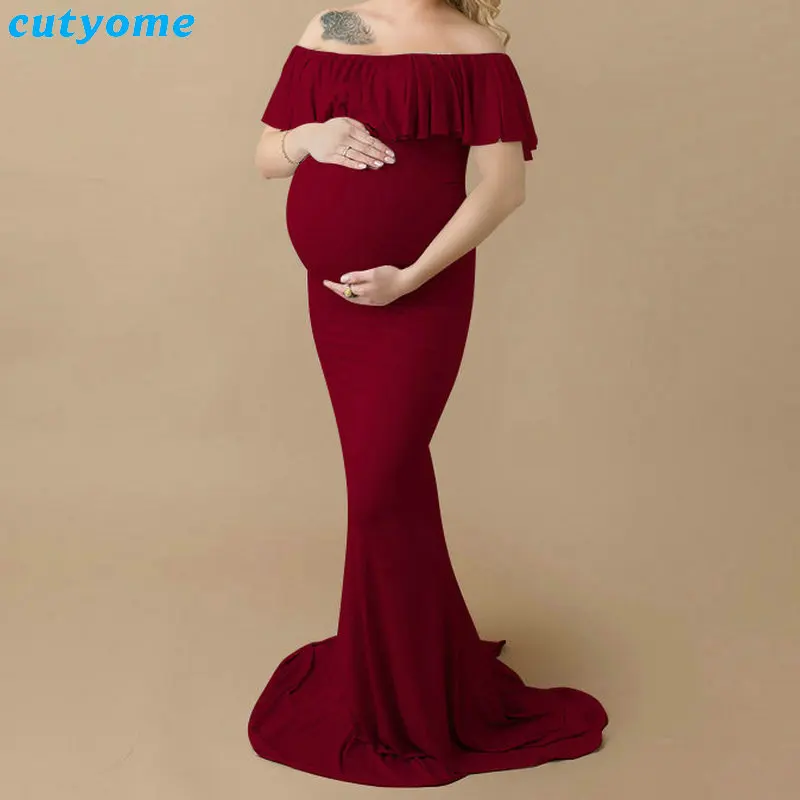 Maternity Dress Photography Props Pregnancy Maxi Clothes Maternity photography Princess Maternity Women Shoot Props Long Dress  (23)_1