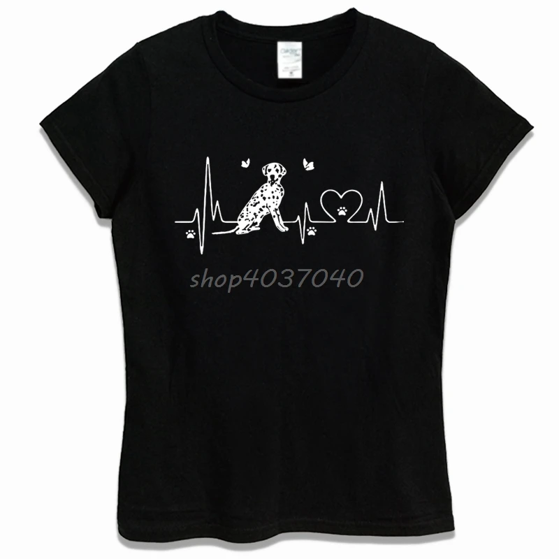 Women Short Sleeves Cotton Fashion T Shirt Dalmatian Dog Heartbeat Funny T-shirt Casual Girl Shirts Hip Hop Tees Tops Streetwear
Women Short Sleeves Cotton Fashion T Shirt Dalmatian Dog Heartbeat Funny T-shirt Casual Girl Shirts Hip Hop Tees Tops Streetwear