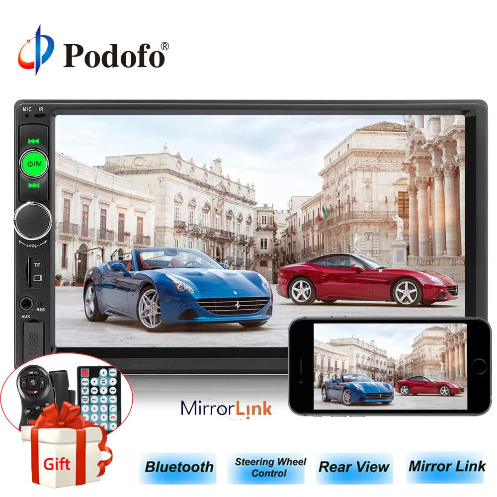 Podofo 2Din Car Radio 7" Bluetooth MP5 Player In-Dash Touch Screen Digital Display FM/USB Multimedia USB Mirror Link Autoradio
Podofo 2Din Car Radio 7" Bluetooth MP5 Player In-Dash Touch Screen Digital Display FM/USB Multimedia USB Mirror Link Autoradio