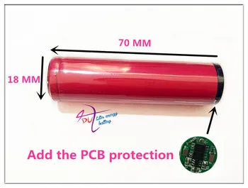 100% New Original for Sanyo 18650 2600 mAh 3.7V Rechargeable lithium battery + PCB protection board
100% New Original for Sanyo 18650 2600 mAh 3.7V Rechargeable lithium battery + PCB protection board