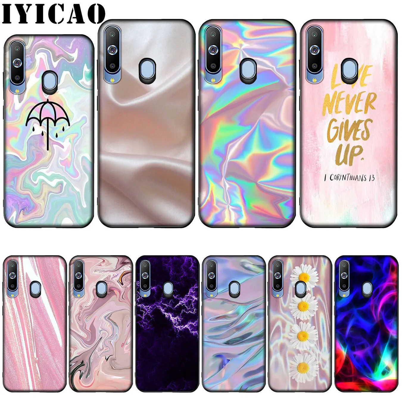 IYICAO Pastel Metallic Tumblr Cute Pretty Cell Silicone Soft Case for Samsung Galaxy A10 A30 A40 A50 A70 M10 M20 M30 Cover
IYICAO Pastel Metallic Tumblr Cute Pretty Cell Silicone Soft Case for Samsung Galaxy A10 A30 A40 A50 A70 M10 M20 M30 Cover