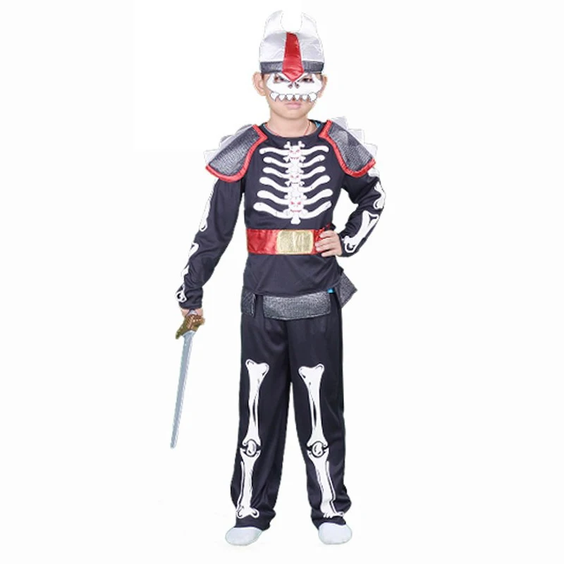 Deluxe Boys Black Skeleton Warrior Cosplay Clothing Halloween Kids Performance Costume
Deluxe Boys Black Skeleton Warrior Cosplay Clothing Halloween Kids Performance Costume