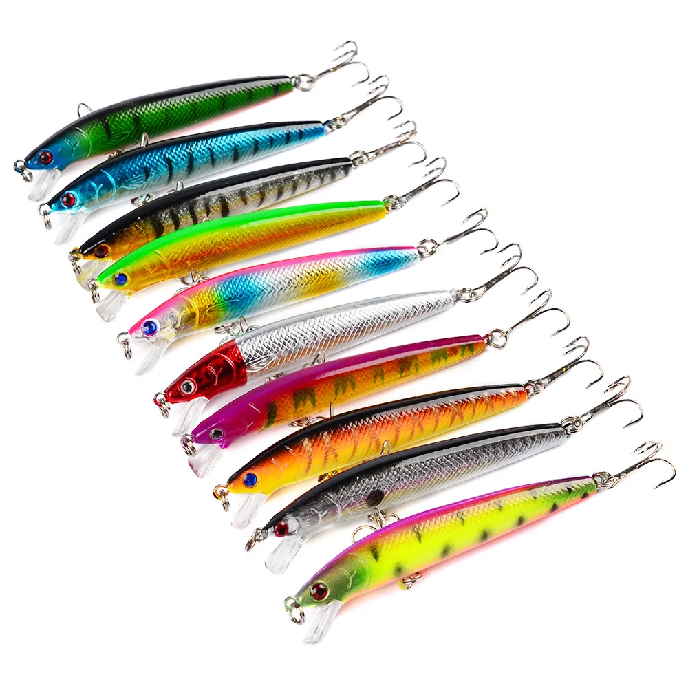 Rooxin Fishing Lure Pencil Hard Bait Lure 9.5cm 8.5g Artificial Bait Feeder Minnow Lure Carp Fishing Tackle with 2 Hooks #6
Rooxin Fishing Lure Pencil Hard Bait Lure 9.5cm 8.5g Artificial Bait Feeder Minnow Lure Carp Fishing Tackle with 2 Hooks #6