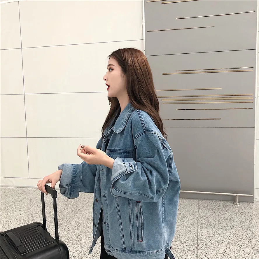 2 colors 2018 autumn Loose vintage style denim jacket womens jeans coats boyfriend style basic coats womens (R332)
2 colors 2018 autumn Loose vintage style denim jacket womens jeans coats boyfriend style basic coats womens (R332)