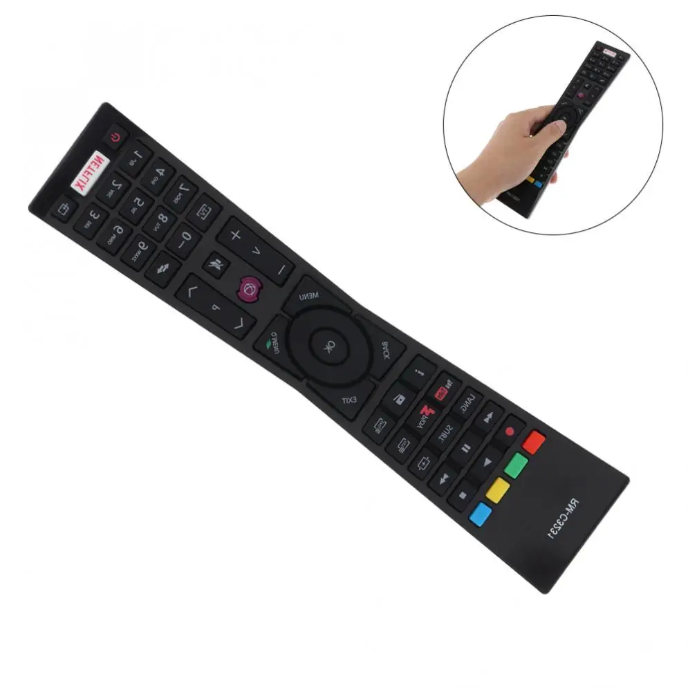 Useful IR 433MHZ RM-C3231 Replacement TV Remote Control with NETFLIX Button Suitable for Currys JVC Smar TV LT24C656 / LT24C661
Useful IR 433MHZ RM-C3231 Replacement TV Remote Control with NETFLIX Button Suitable for Currys JVC Smar TV LT24C656 / LT24C661