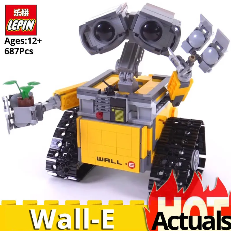 IN STOCK Lepin 16003 Idea Robot WALL E Model SET Compatible legoinglys Idea 21303 Building Bricks Blocks Christmas birthday Gift
IN STOCK Lepin 16003 Idea Robot WALL E Model SET Compatible legoinglys Idea 21303 Building Bricks Blocks Christmas birthday Gift