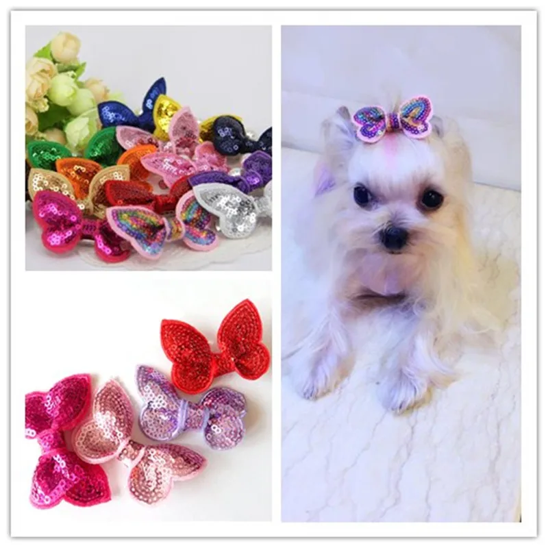 Pet Cats Hairpin Grooming Accessories Clips Embroidered glitter sequins bow Sequins bowed hair clips 50pcs/lot
Pet Cats Hairpin Grooming Accessories Clips Embroidered glitter sequins bow Sequins bowed hair clips 50pcs/lot