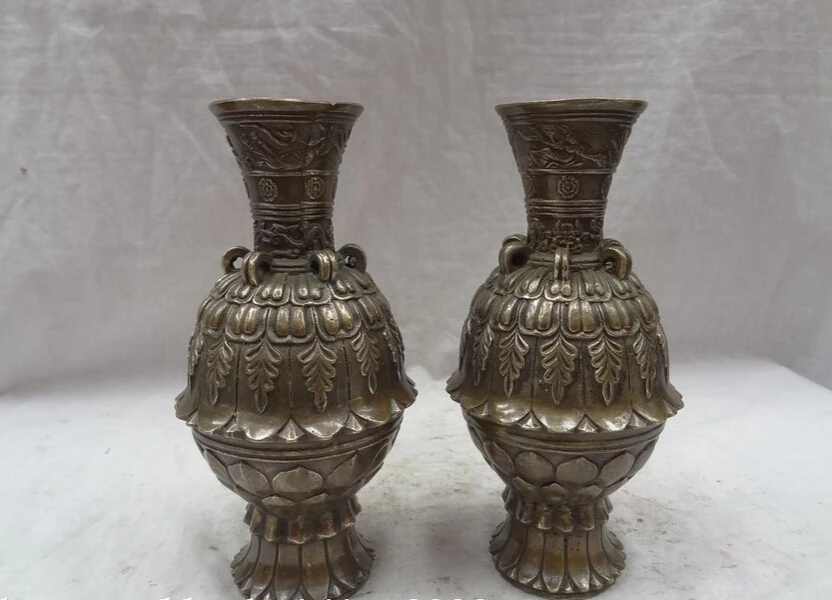 song voge gem S3471 Chinese Bronze Copper Buddhist Fly Faery Belle Lotus Statue Twin Pot Vase Pair
song voge gem S3471 Chinese Bronze Copper Buddhist Fly Faery Belle Lotus Statue Twin Pot Vase Pair