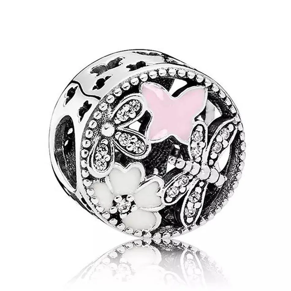 Authentic S925 Sterling Silver DIY Jewelry Dragonfly Butterfly Daisy Charms fit Pandora Bracelet Bangle Lady DIY Jewelry
Authentic S925 Sterling Silver DIY Jewelry Dragonfly Butterfly Daisy Charms fit Pandora Bracelet Bangle Lady DIY Jewelry