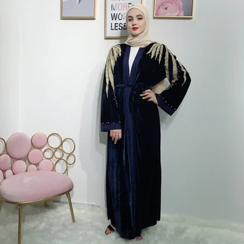 Open Velvet Kaftan Abaya Kimono Sequin Muslim Dress Abayas For Women Dubai Ramadan Caftan Elbise Prayer Turkish Islamic Clothing
Open Velvet Kaftan Abaya Kimono Sequin Muslim Dress Abayas For Women Dubai Ramadan Caftan Elbise Prayer Turkish Islamic Clothing