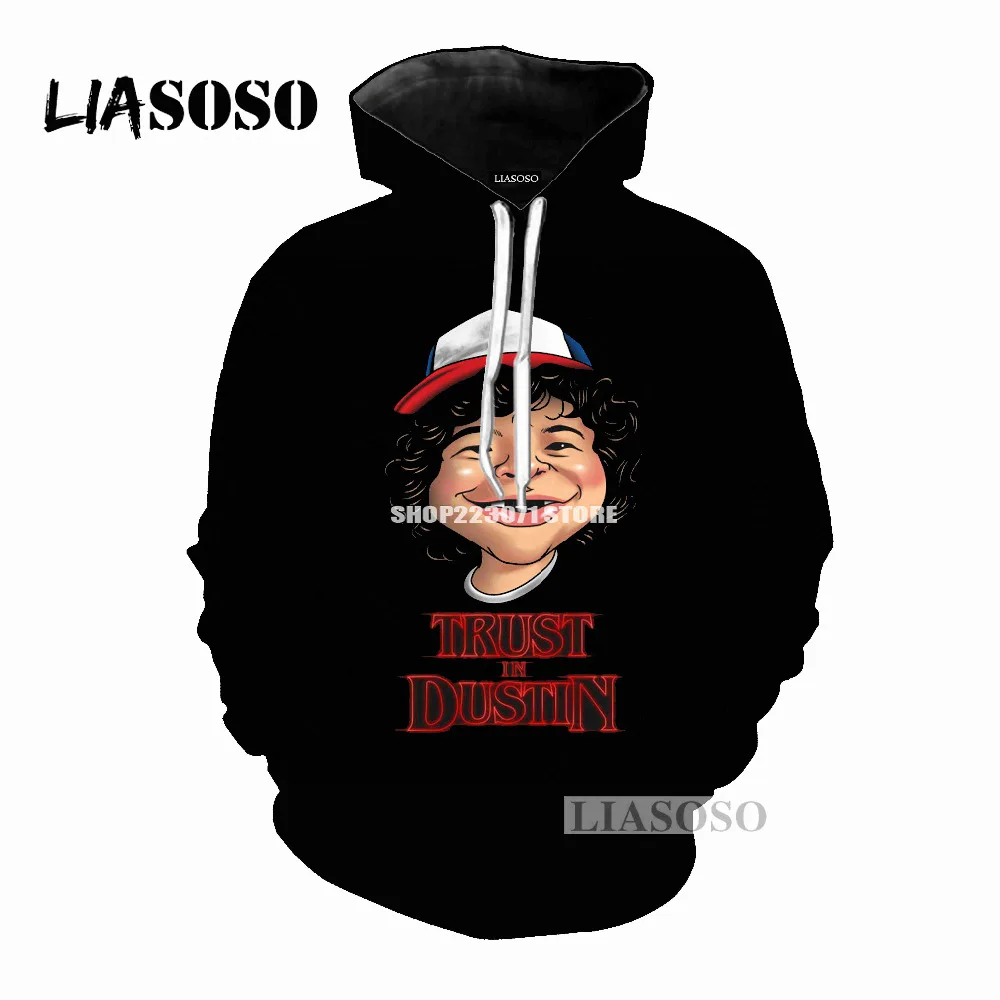 LIASOSO Autumn New Men Women Fashion Sweatshirt 3D Print TV Stranger Things Hoodie Long Sleeve Hip Hop Top Harajuku Pullover M04
LIASOSO Autumn New Men Women Fashion Sweatshirt 3D Print TV Stranger Things Hoodie Long Sleeve Hip Hop Top Harajuku Pullover M04
