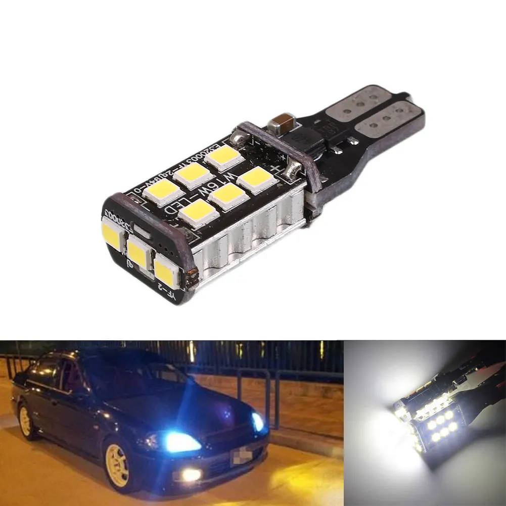 T15 W16W 15 SMD 2835 LED Xenon Car Tail Bulb Brake Light Auto Backup Reverse Lamp Turn Signals Dome Light White
T15 W16W 15 SMD 2835 LED Xenon Car Tail Bulb Brake Light Auto Backup Reverse Lamp Turn Signals Dome Light White