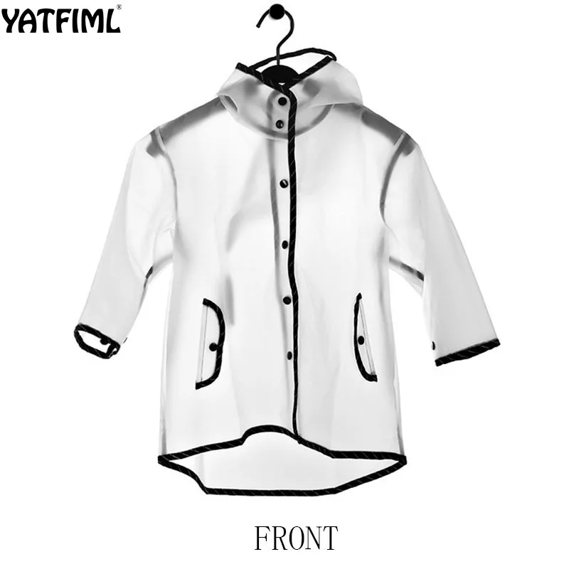 YATFIML 2018 Fashion Children Raincoat PVC transparent rainwear hood with tassel
YATFIML 2018 Fashion Children Raincoat PVC transparent rainwear hood with tassel