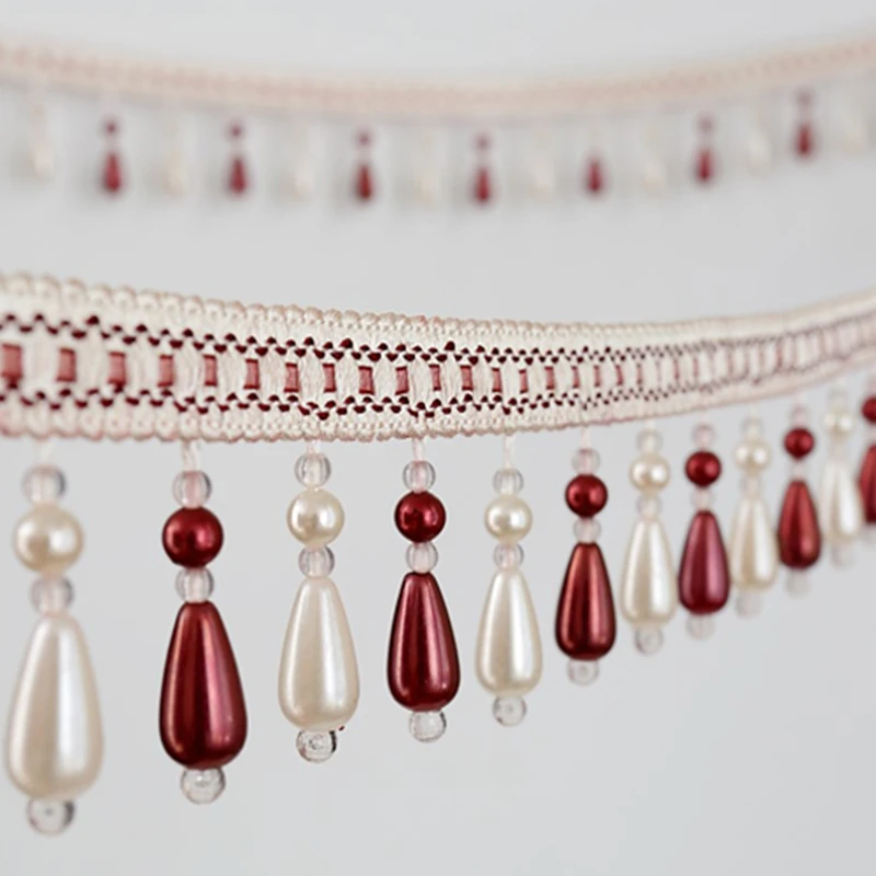 4 meter/lots lace trims Curtain crystal beads pearl lace hanging ear tassel fabric decorative accessories lace trims N151
4 meter/lots lace trims Curtain crystal beads pearl lace hanging ear tassel fabric decorative accessories lace trims N151