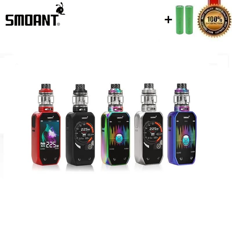 Original Smoant Naboo Kit 225W Box Mod Kit with 4ml Naboo Subohm Vape Tank & Mesh Coli VS Smoant Cylon Electronic Cigarette Kits
Original Smoant Naboo Kit 225W Box Mod Kit with 4ml Naboo Subohm Vape Tank & Mesh Coli VS Smoant Cylon Electronic Cigarette Kits