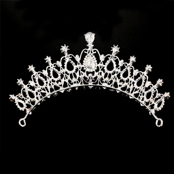 Rhinestone Bridal Crown Tiaras Luxury Handmade Silver Crystal Diadem Tiaras For Bride Headbands Wedding Hair Accessories
Rhinestone Bridal Crown Tiaras Luxury Handmade Silver Crystal Diadem Tiaras For Bride Headbands Wedding Hair Accessories