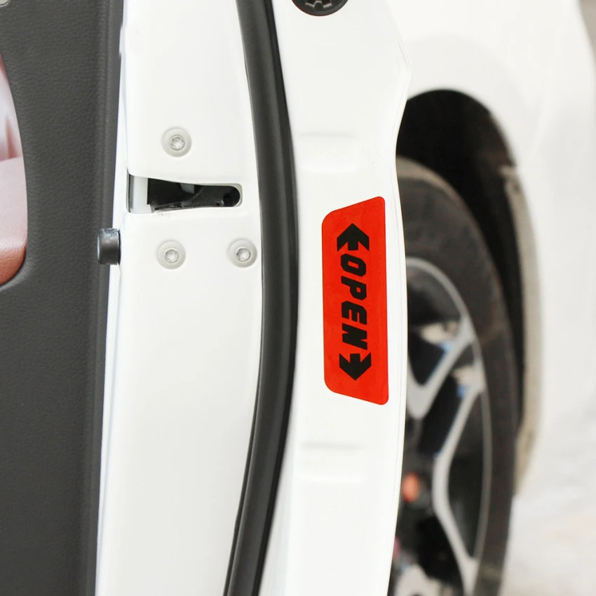 Free Shipping 4pcs/set Car Door Open Warning Safety Car Sticker for HYUNDAI/AUDI/Jeep/Reillo/Toyota/Opel/benz Car Styling
Free Shipping 4pcs/set Car Door Open Warning Safety Car Sticker for HYUNDAI/AUDI/Jeep/Reillo/Toyota/Opel/benz Car Styling