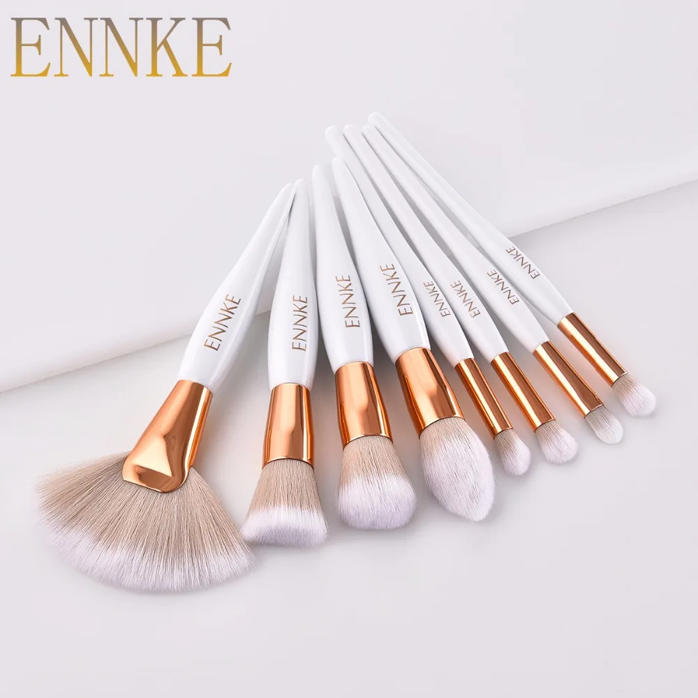 ENNKE 8Pcs Pro Makeup Brush Set Synthetic Foundation Blending Concealer Eye Face Powder Cream Cosmetics Brushes Set
ENNKE 8Pcs Pro Makeup Brush Set Synthetic Foundation Blending Concealer Eye Face Powder Cream Cosmetics Brushes Set