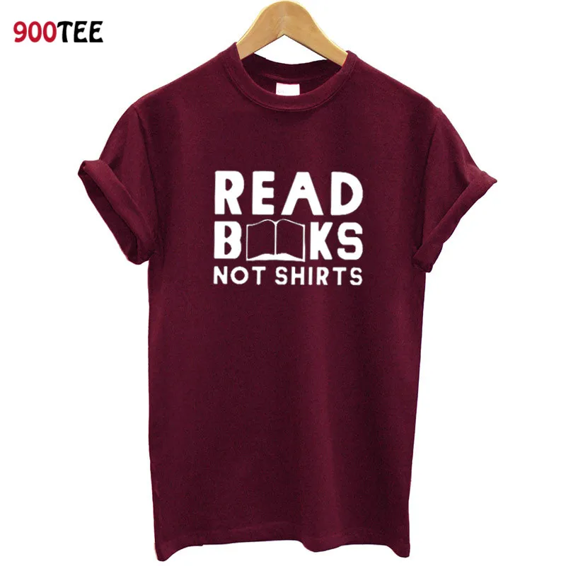 Read Books Not Shirts Funny Women T-shirts Cotton Short Sleeve O-neck Summer Tops Plus Size Tee Shirt Femme Streetwear Clothing
Read Books Not Shirts Funny Women T-shirts Cotton Short Sleeve O-neck Summer Tops Plus Size Tee Shirt Femme Streetwear Clothing