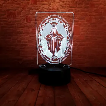 Blessed Virgin Mary Model Desk Decor 3D Illusion Led Lamp Colorful Touch Nightlight Lighting Glow in the Dark Light-up Toys
Blessed Virgin Mary Model Desk Decor 3D Illusion Led Lamp Colorful Touch Nightlight Lighting Glow in the Dark Light-up Toys