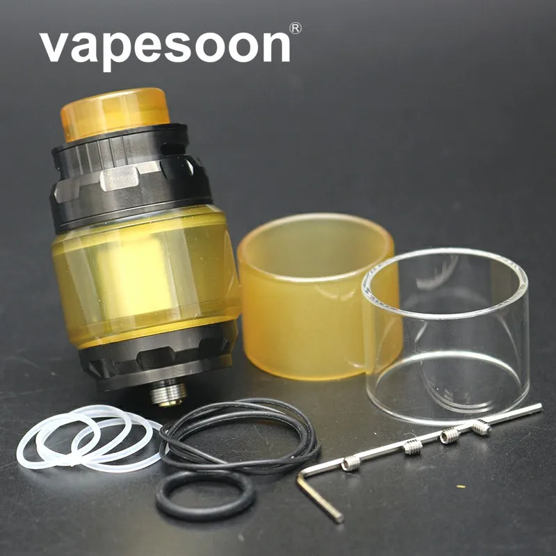 newest top fill Postless deck 4ml / 6ml juggerknot rta tank top airflow to coil design 810 Ultem drip tip atomizer yellow
newest top fill Postless deck 4ml / 6ml juggerknot rta tank top airflow to coil design 810 Ultem drip tip atomizer yellow
