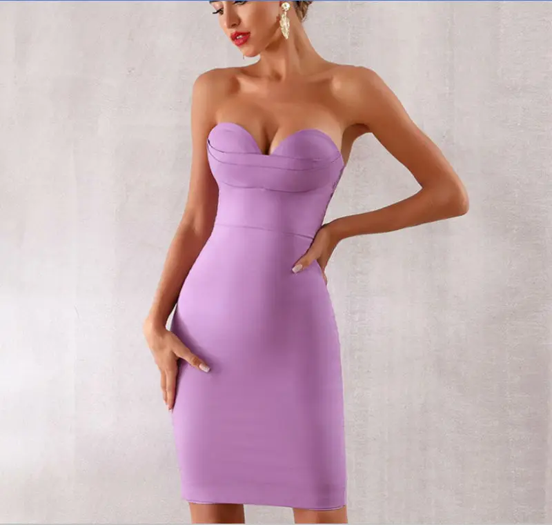 Free Shipping 2019 Elegant Strapless Cocktail Party Dresses Sexy Slim Summer Dresses Purple Evening Club Women Bodycon Dresses
Free Shipping 2019 Elegant Strapless Cocktail Party Dresses Sexy Slim Summer Dresses Purple Evening Club Women Bodycon Dresses