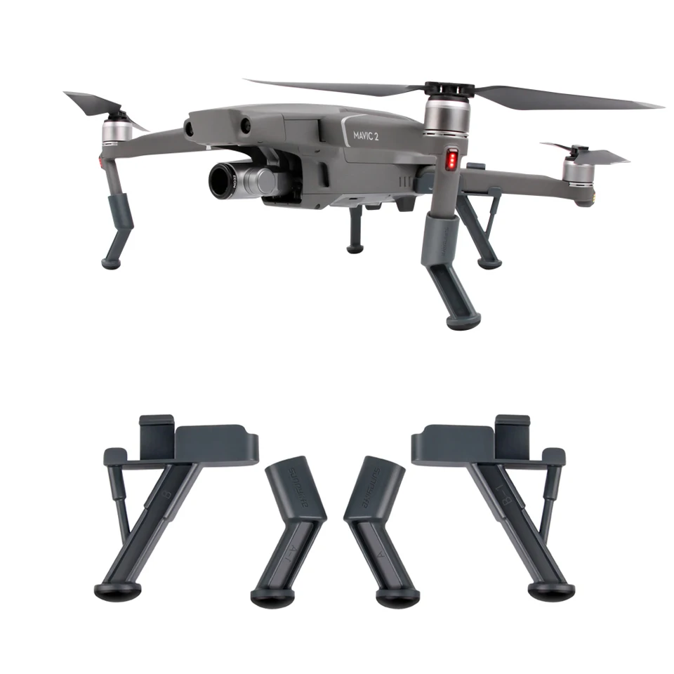 DJI Mavic 2 Landing Gear Extended Heighten Landing Gear Leg Support Feet Protector Accessories for DJI Mavic 2 Pro/Zoom Drone
DJI Mavic 2 Landing Gear Extended Heighten Landing Gear Leg Support Feet Protector Accessories for DJI Mavic 2 Pro/Zoom Drone