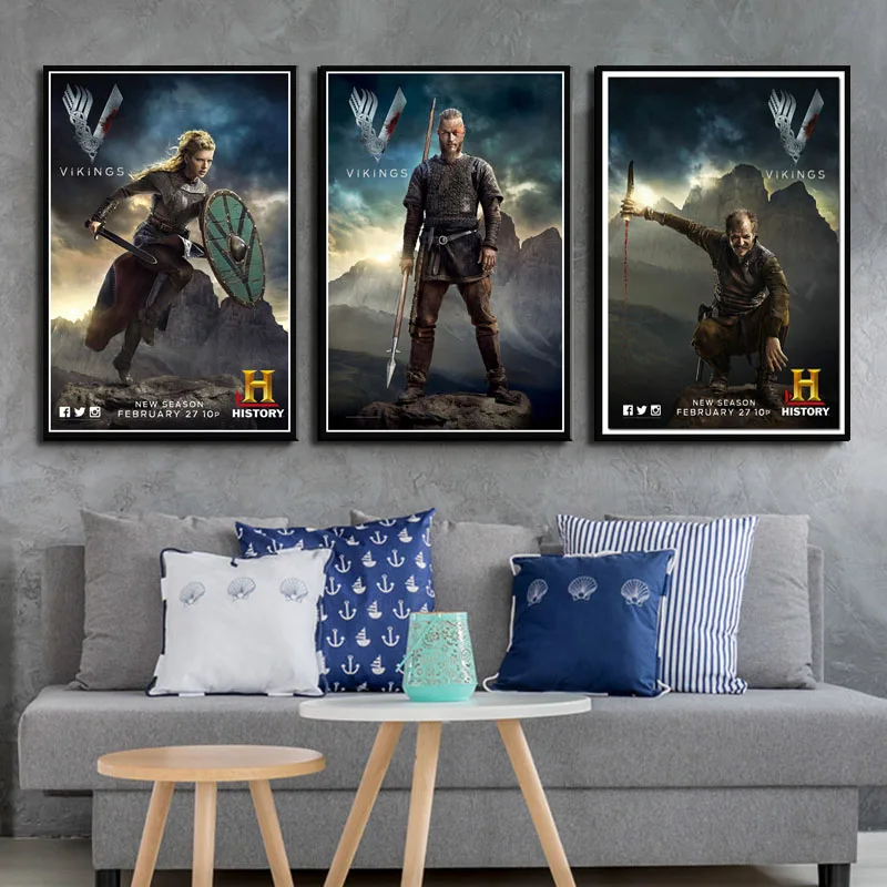Vikings Classic USA TV Series Show Season Classic Poster And Prints Painting Art Canvas Wall Pictures For Living Room Home Decor
Vikings Classic USA TV Series Show Season Classic Poster And Prints Painting Art Canvas Wall Pictures For Living Room Home Decor