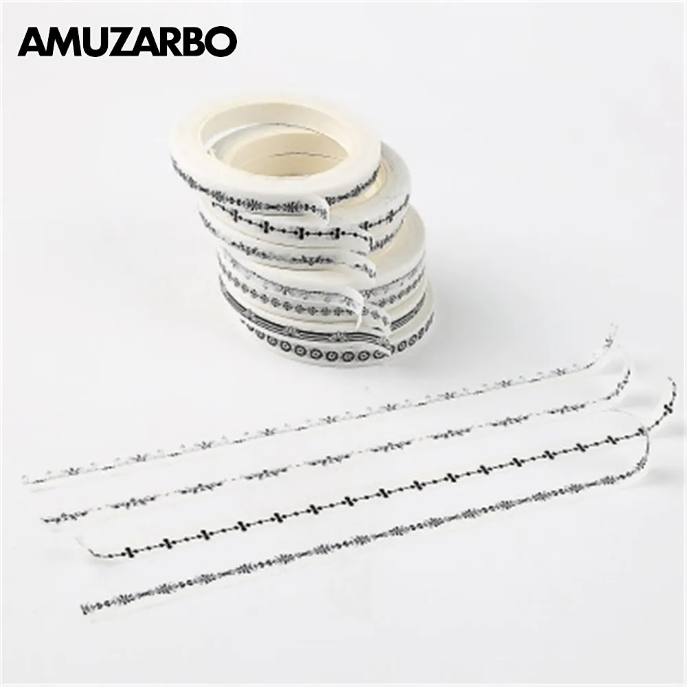 1 Pcs 5mm Black and white Very fine Dividing line decoration washi tape DIY planner scrapbooking diary album masking tape
1 Pcs 5mm Black and white Very fine Dividing line decoration washi tape DIY planner scrapbooking diary album masking tape