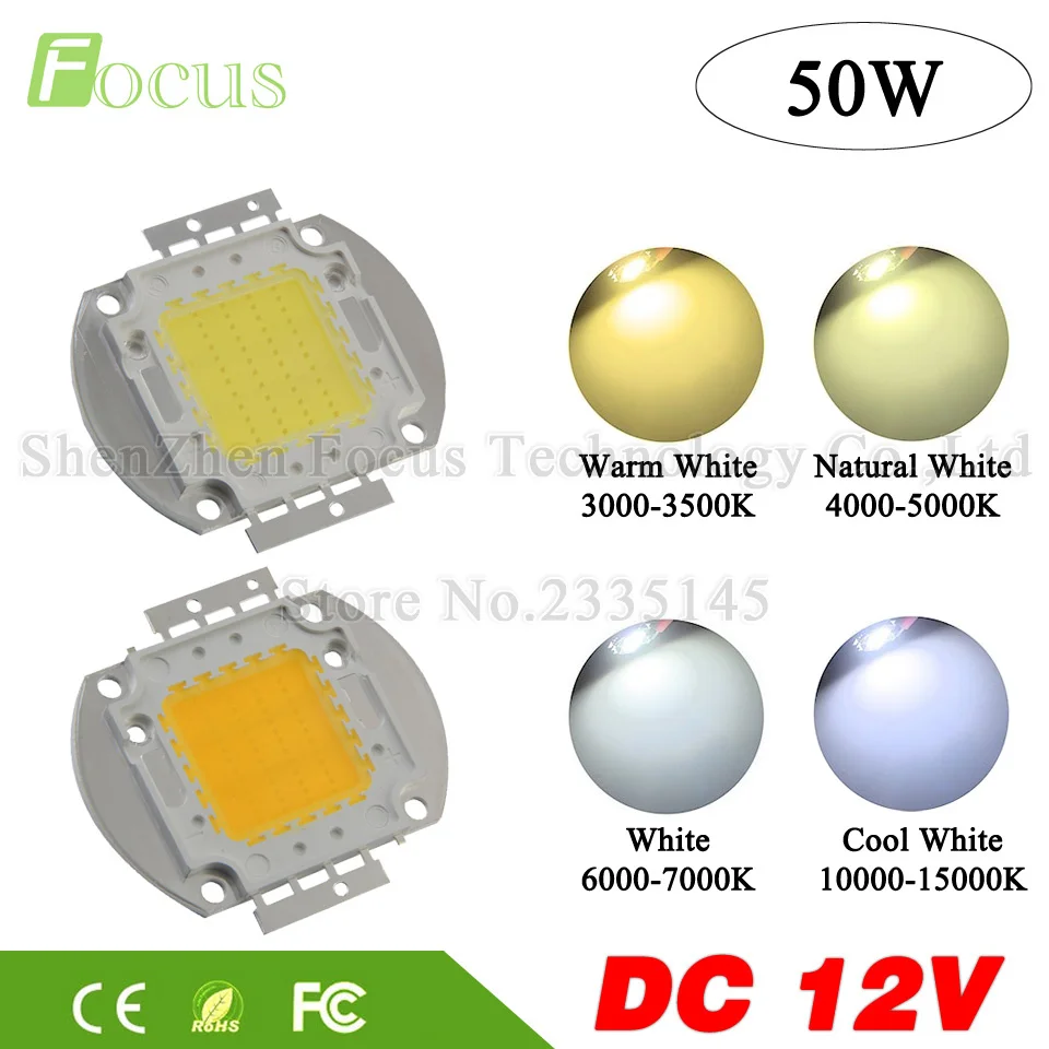 DC 12V Super Bright 50W Warm Natural Cool White Chip COB SMD Diode For 20W 30W 50W 100W 200W Watt LED Light Beads
DC 12V Super Bright 50W Warm Natural Cool White Chip COB SMD Diode For 20W 30W 50W 100W 200W Watt LED Light Beads